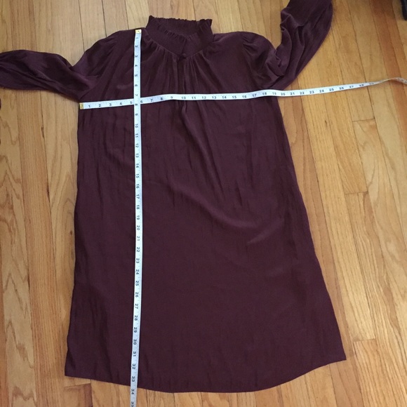 Wilfred Maroon High Neck Dress - Picture 3 of 9